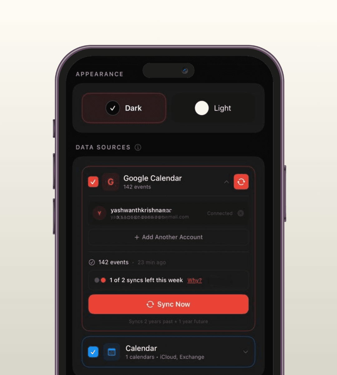 iOS + Google sync