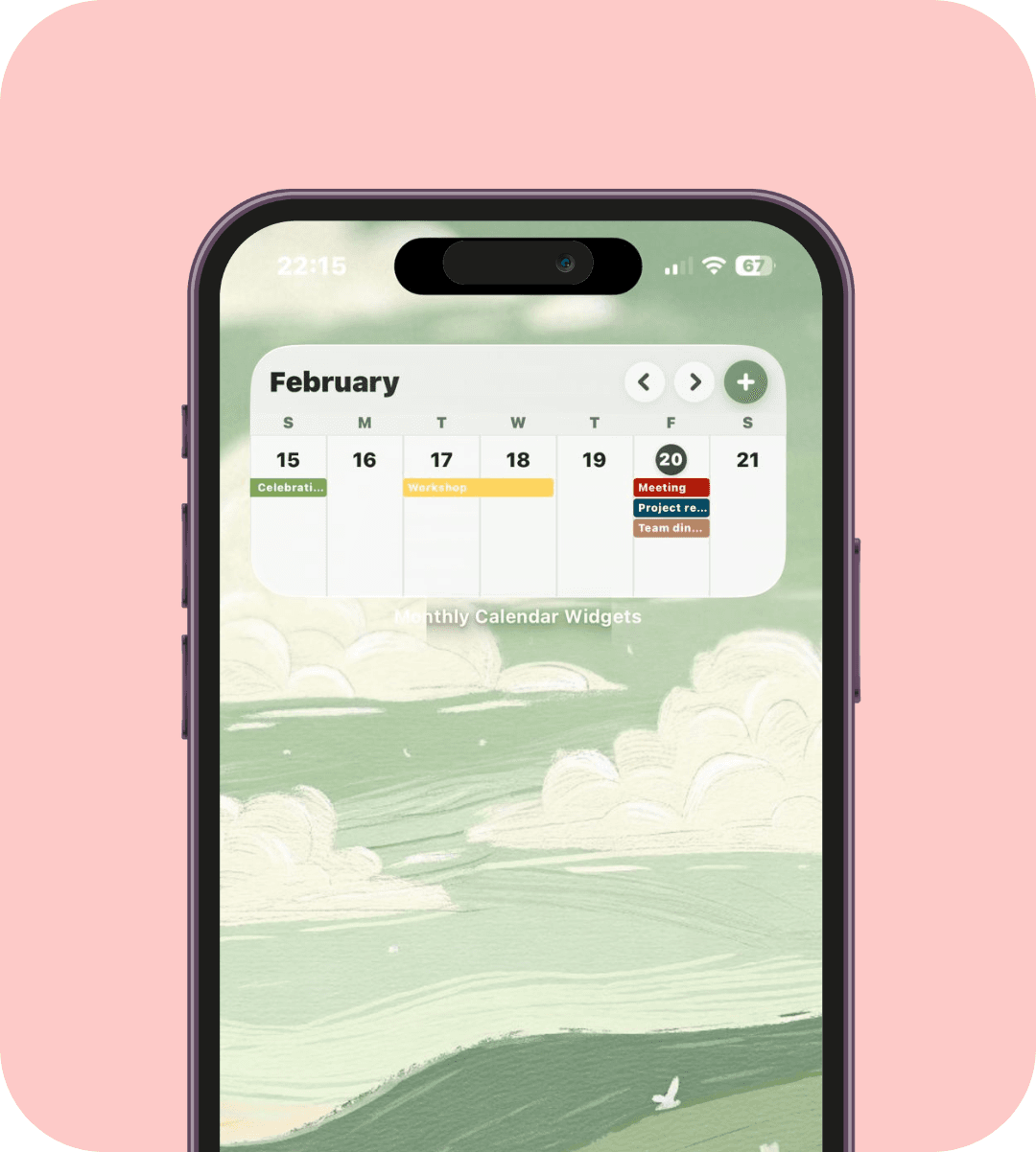 Medium Week in Clean White theme