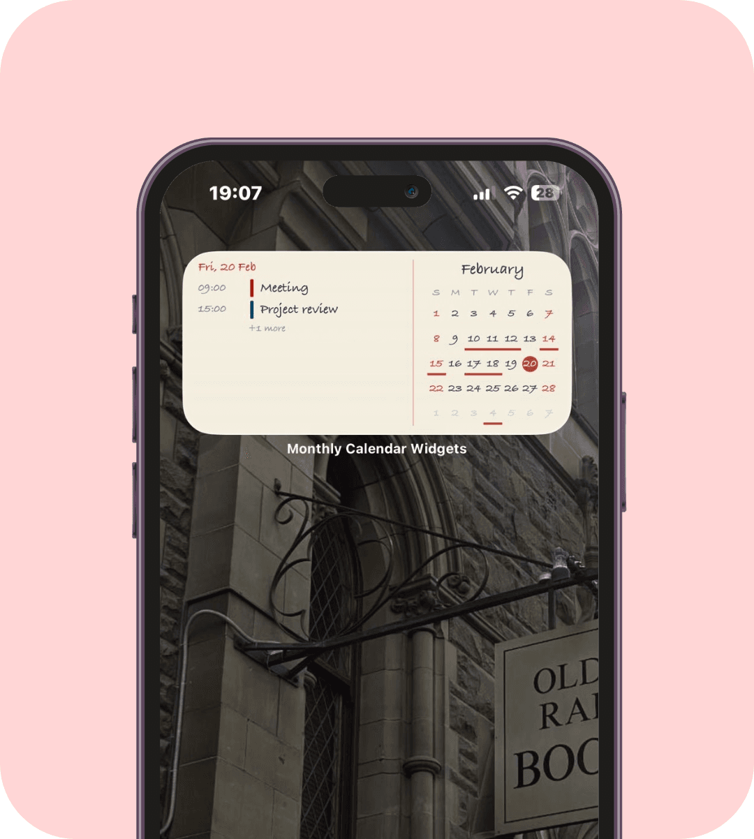 Medium Event + Calendar in Paper theme